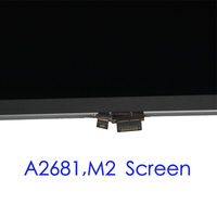 Écran LCD d'origine pour Macbook Air M2 A2681, assemblage d'écran, moniteur argent et midnight, 13 pouces, remplacement d'écran LCD