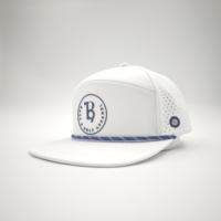 Casquette Snapback Unisexe Sportive Personnalisée à 6 Panneaux, Visière Plate, Motif Argyle Dobby Léopard, Logo Brodé 3D, Séchage Rapide, Perforations Découpées au Laser
