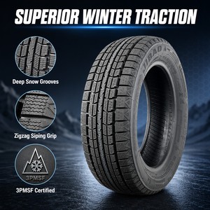 Pneu d'hiver JIBAO 155/60R13 TS1 - Adhérence supérieure sur la neige et conduite silencieuse - Origine Shandong - Garantie 3 ans - Product Image 2