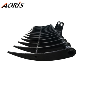 Rastrillos de excavadora de 2500 mm para 10-15 toneladas para uso agrícola/doméstico, rastrillo de raíz y rastrillos de limpieza de tierras - Product Image 2