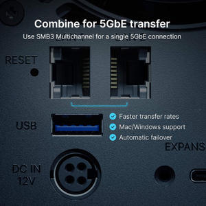 NAS DiskStation DS925+ de 4 Bahías (Sin Discos) Ryzen <span class=keywords><strong>V1500B</strong></span> 4GB RAM 2x RJ45 (2.5GbE) 2 M.2 NVMe 1 Tipo-C 2 USB3.2 en Stock - Product Image 3