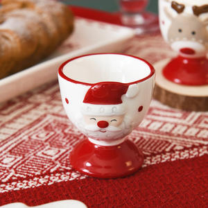 Taza de Cerámica con Diseño de Papá Noel Estilo Nórdico, Taza de Cerámica Pequeña y Linda para Navidad - Product Image 4