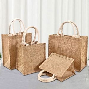 Eco-Friendly Custom Jute <b>Shopping</b> Bags Biodegradable Promotional Tote With Logo | Wholesale for Retail & Events - Product Image 3