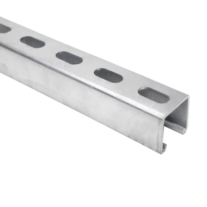 Profilés en C en acier inoxydable 304/316 galvanisé à chaud, norme DIN, avec trous découpés, service de découpe, installation facile - Product Image 1