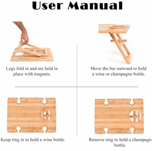 <span class=keywords><strong>Plateau</strong></span> à vin <span class=keywords><strong>en</strong></span> <span class=keywords><strong>bois</strong></span> pliable <span class=keywords><strong>de</strong></span> nouveauté <span class=keywords><strong>en</strong></span> gros <span class=keywords><strong>pour</strong></span> les pique-niques <span class=keywords><strong>en</strong></span> plein air sur la plage - Product Image 6