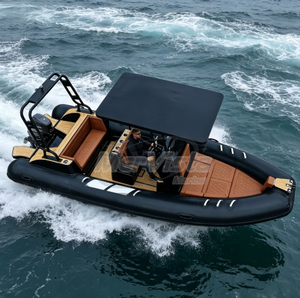 <span class=keywords><strong>Bateau</strong></span> à rames de 580 cm très demandé, coque en aluminium robuste, <span class=keywords><strong>semi</strong></span>-<span class=keywords><strong>rigide</strong></span>, <span class=keywords><strong>bateau</strong></span> pneumatique RHIB pour la pêche - Product Image 1