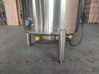 Cuve de mélange à haute vitesse en acier inoxydable de 500 L pour vinaigrettes, cuve de mélange à cisaillement élevé