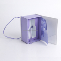 Boîte en carton rigide pour cosmétiques, emballage en carton avec cordon élastique et intérieur personnalisé pour flacon de parfum