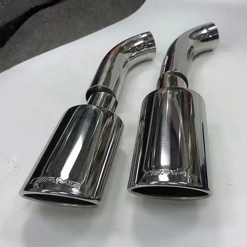 For Mercedes Benz G-class W464 G500 G55 Exhaust Pipe Exhaust Throat Muffler AMG G63 304 Stainless Steel 4 Exhaust Nozzle