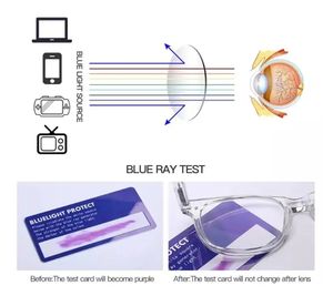 نظارات رخيصة جديدة ملونة حجب الإطار كمبيوتر كتلة مضادة للضوء الأزرق - Product Image 5