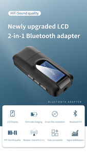 Adaptador Bluetooth <span class=keywords><strong>5.0</strong></span> Universal T11 Compatible con <span class=keywords><strong>Dongle</strong></span> <span class=keywords><strong>USB</strong></span>, Transmisor y Receptor Inalámbrico con Conector de 3.5mm, Alimentado por <span class=keywords><strong>USB</strong></span> - Product Image 2