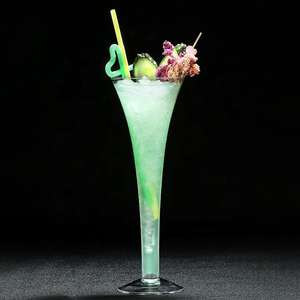 Cocktail sans pied géant <span class=keywords><strong>Martini</strong></span> verre tige cristal V en forme de grandes flûtes à Champagne Jumbo <span class=keywords><strong>Martini</strong></span> verres pour restaurant fête - Product Image 6