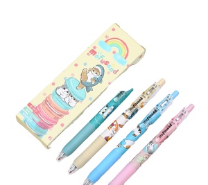 ปากกาเจล DHF271 ขายส่ง หลายแบบ 4 ชิ้น 5 ชิ้น 6 ชิ้น ปากกาเจลนักเรียน ลายคาปิบารา มอฟุซันด์ ชิอิคาวะ ปากกาเจลนักเรียน ปากกาเจลแบบนิ่ม - Product Image 1