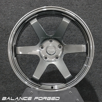 Velg Forged TE37 5x100 5x112 5x114.3 5x120 18 19 20 Inch dari Aluminium 6061-T6 untuk BMW M2 M3 M4 M5 Seri 1 2 3 4 5 6 X3 X4 X5