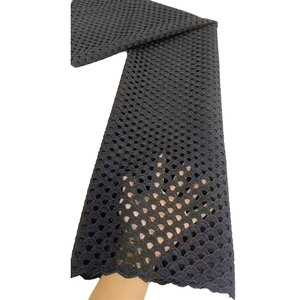 NI.AI tela de encaje africano 5 yardas cordón elegante tela de encaje blanco para Aso Ebi - Product Image 3