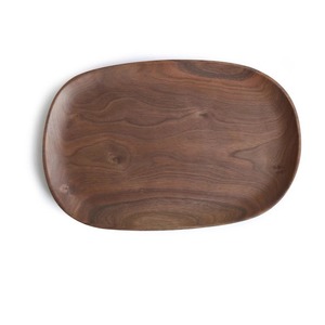 Ensemble de plateaux de service en bois massif, finition naturelle faite à la main, pour collations, fruits, desserts, bois d'acacia, style japonais - Product Image 5