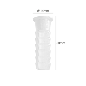 Tappo in plastica bianca Wolfpack 14x50 mm. (25 unità) - Product Image 2