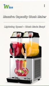 WICE ticari çift kase Slush Maker 12L + 12L, enerji verimli, yüzlü barlar ve ferahlık tezgahları için Ideal - Product Image 4