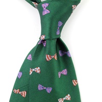 Chine vente en gros nouveauté vif noeud papillon Snappy épicéa Collections hommes cravates noeuds papillon 100% soie tissé personnalisé classique vert cravate