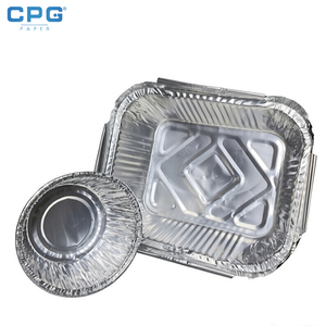 Barquette en aluminium recyclable, plusieurs tailles, rebord roulé, pour traiteur et banquet - Product Image 1