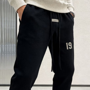 Pantalones de chándal <span class=keywords><strong>Fear</strong></span> Pants de moda para hombre 2025, 100% algodón, holgados con bolsillos, pantalones deportivos apilados, chándal con logo personalizable God - Product Image 6