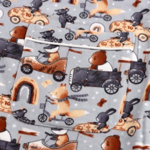 Carino e comodo pigiama in flanella di cotone per <span class=keywords><strong>bambini</strong></span> 100% abbigliamento da notte Casual elastico in vita liscio morbido Combo per tutti i giorni - Product Image 5