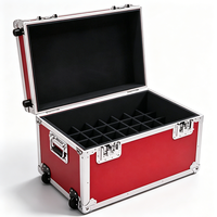 Valise de transport pour chariot de vol en aluminium dur à forte capacité de roulement OEM Valise de route pilote avec mousse à l'intérieur pour le transport d'équipement