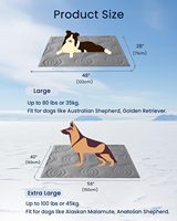 Tapis rafraîchissant pour animaux de compagnie, fabrication en usine, auto-refroidissant, imperméable, lavable en machine, durable, sans gel, pour l'été, pour chat et chien