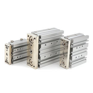 Cylindre à piston en acier inoxydable de type fin avec tige de guidage, pneumatique MGPM20X10/20/30/40/50/60/75/100/125~200-Z, état neuf - Product Image 1