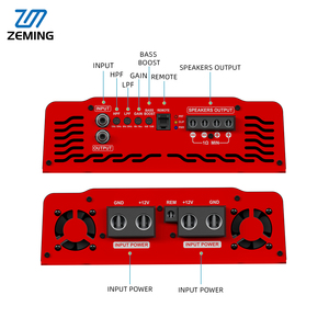 Zeming âm thanh <span class=keywords><strong>5000W</strong></span> monoblock lớp <span class=keywords><strong>D</strong></span> cạnh tranh lớp loa siêu trầm khuếch đại xe hơi khuếch đại 1 kênh - Product Image 3