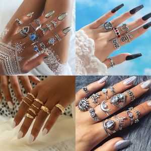 Anillo de Mujer Vintage para Boda, Festival, Estrella, Luna, Cristal - Product Image 2