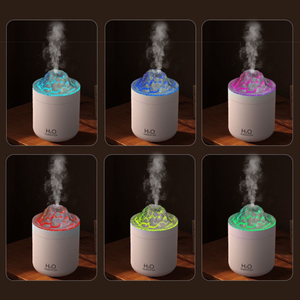 Mejor venta 500ml gran capacidad ultrasónico colorido llama atomizador Mini escritorio aire hidratación humidificador - Product Image 6