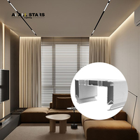 Profilé en aluminium pour rideau, plafond tendu, contour mural en tissu, rail de rideau, bande lumineuse pour plafond tendu, profilé en aluminium pour rideau