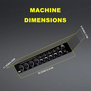 Interface audio BMG U404 avec alimentation fantôme 48V 2-en-1 pour connecteur 4 canaux pour enregistrement en studio - Product Image 5