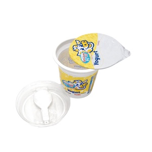 Luckytime Bán Buôn Dùng Một Lần Tùy Chỉnh Vòng 180G 200G Nồi Sữa Chua Đông Lạnh Sữa Chua Nhựa Container Với Lá Nắp Và Muỗng - Product Image 6