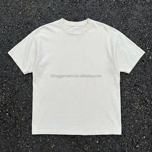 Camiseta de cuello redondo 100% algodón para hombre, camiseta personalizada con efecto lavado ácido, camiseta básica de alta calidad con efecto desgastado y agrietado. - Product Image 1