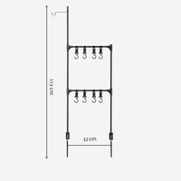 Support de lampe multifonctionnel détachable KingGear pour camping en extérieur, support de rangement, support de lampe suspendu