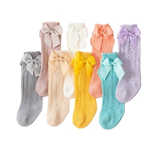 Recién Nacido bebés princesa español con volantes niños uniforme escolar Leggings niña arco sólido <span class=keywords><strong>Lolita</strong></span> bebé niña hasta la rodilla calcetín calcetines de bebé - Product Image 3