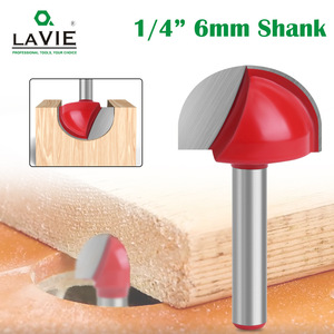 LaVIE Fresa de carburo para router de 1/4 de pulgada, para molduras de perlas y hendiduras, para carpintería - Product Image 2
