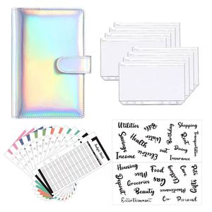 Wholesale Dezheng A6 Pu Leather Folder Organizer Money Saving <b>Cash</b> <b>Envelopes</b> Stickers Expense Planner Sheets Budget Binder - Product Image 1