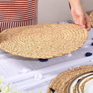 Japanese Style Straw Rope Woven <b>Round</b> <b>Mat</b> Heat Insulation Non Slip Kitchen Coasters Set Of 4 - Product Image 3
