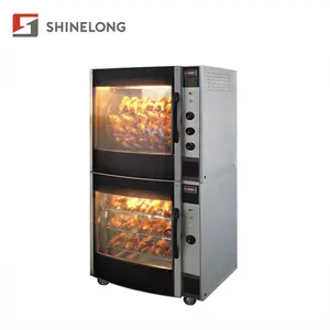 K069 dikey elektrikli tavuk Rotisserie tavuk isıtıcı