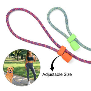 Correa de perro con asa acolchada suave de cuerda redonda de silicona duradera personalizada de alta calidad para perros corriendo senderismo caminar - Product Image 5