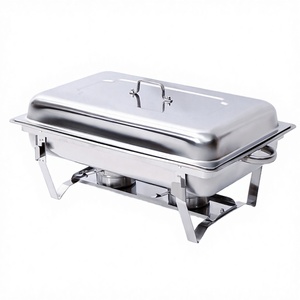 Commercial Hotel Buffet Stove 9L Stainless Steel <strong>Fuel</strong> Hot <strong>Chaffing</strong> Dish Basin Breakfast Kitchen Equipment - Product Image 4