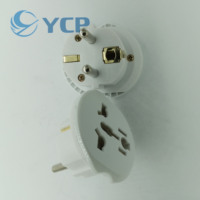 Adaptateur de voyage universel 16A Type-F 2 broches US AU UK vers prise secteur UE Allemagne, convertisseur de prise Euro vers prise européenne