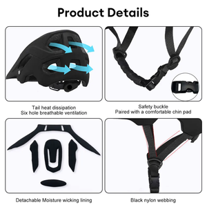 <span class=keywords><strong>Casco</strong></span> de Ciclismo <span class=keywords><strong>DH</strong></span> MTB para Exteriores, <span class=keywords><strong>Casco</strong></span> de <span class=keywords><strong>Bicicleta</strong></span> de Montaña Integralmente Moldeado, <span class=keywords><strong>Casco</strong></span> de Ciclismo Ultraligero para Hombre - Product Image 5