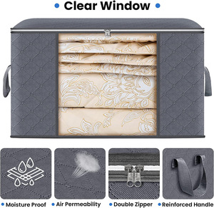 Caja de almacenamiento plegable de gran tamaño, plegable, estándar, resistente, para niños, cesta de almacenamiento de tela para bebés - Product Image 6