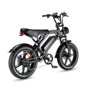 E-Bike V20 Power: 20 "Fat Tire, 750W, 48V Bicicleta eléctrica de montaña con capacidades todoterreno para ciclistas adultos