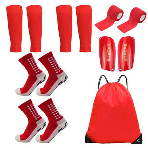 Chaussettes de football en gros Bandage mollet manches antidérapant jambières ensembles de protège-tibias <span class=keywords><strong>pour</strong></span> le basket-ball Football Sports - Product Image 3