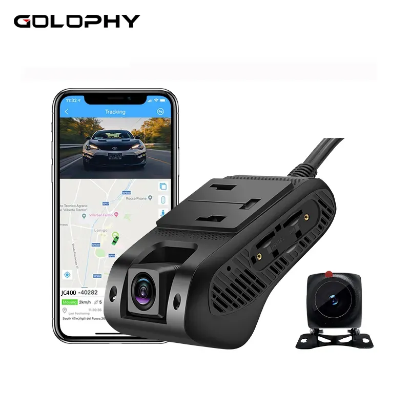 Jimi JC400P Remotely Live Video Recorder 4G Car GPS Tracker Dual Channel HD Dvr Dash Camera 1080p Dashcam With Gps Tracking